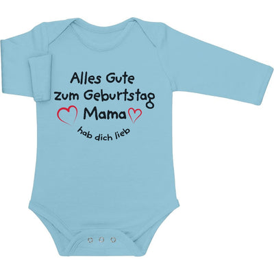 Alles Gute Zum Geburtstag Mama Hab dich Lieb Baby Langarm Body