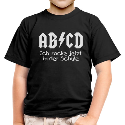 Zum Schulanfang - ABCD Ich rocke jetzt in der Schule Kinder Jungen T-Shirt
