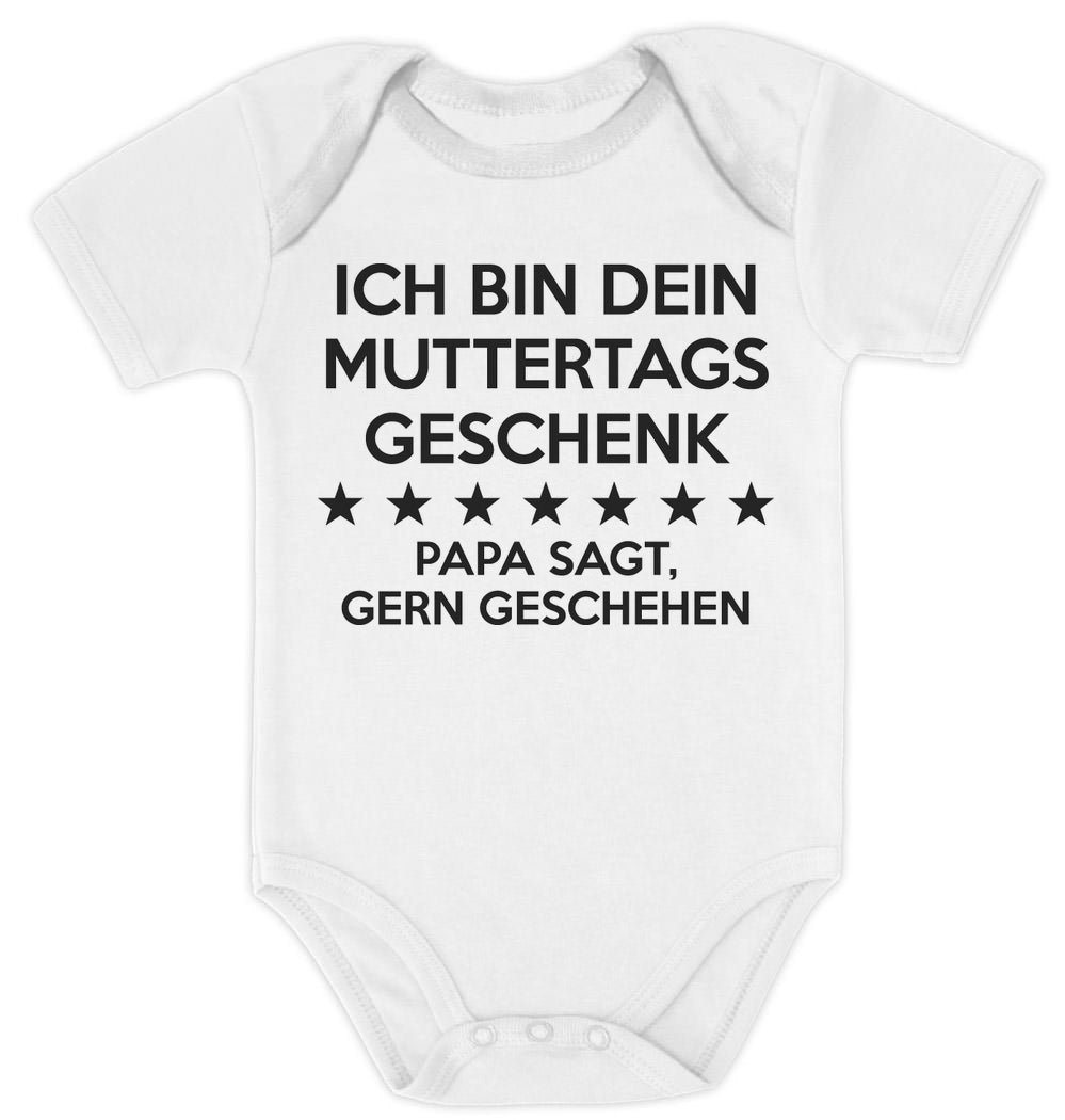 Ich Bin Dein Muttertagsgeschenk Papa Sagt Gern Geschehen Baby Body Kurzarm-Body