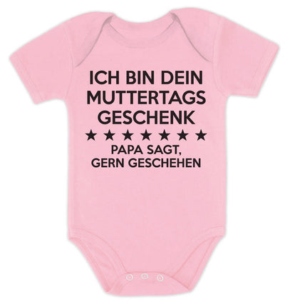 Ich Bin Dein Muttertagsgeschenk Papa Sagt Gern Geschehen Baby Body Kurzarm-Body