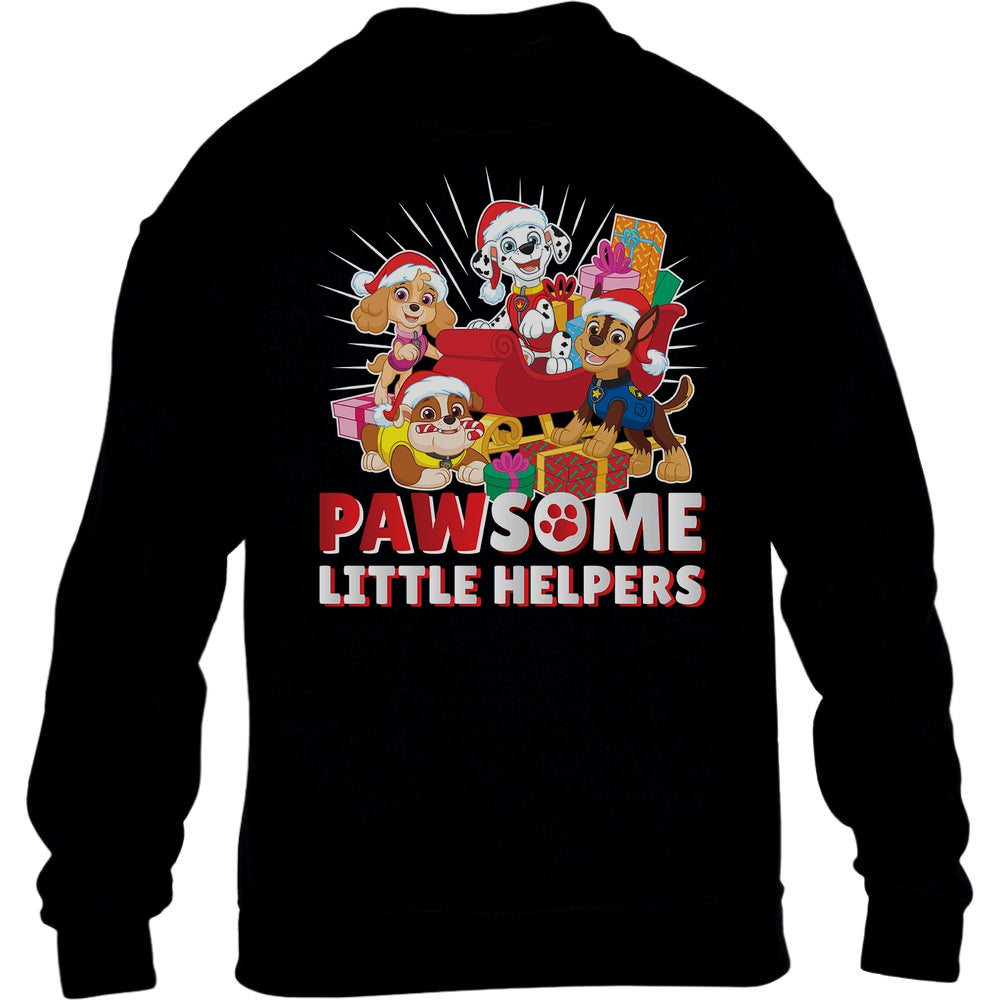 Paw Patrol Christmas Pawsome Little Helpers Santa Kinder Pullover Sweatshirt