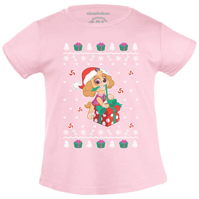 Paw Patrol Ugly Christmas Skye Weihnachtsgeschenk Mädchen T-Shirt