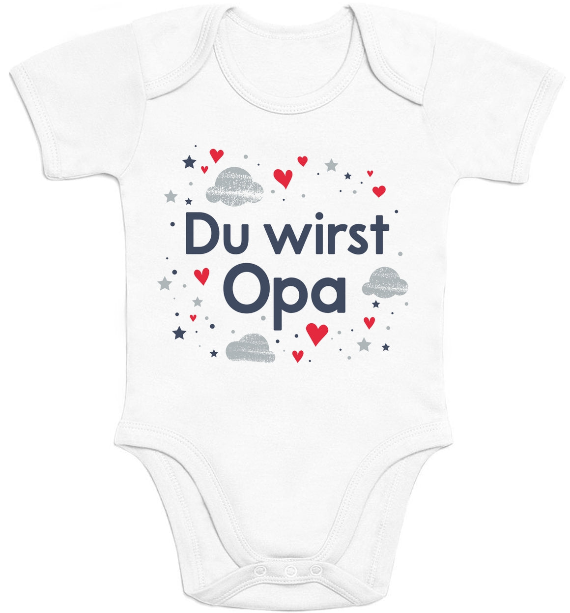 Du wirst Opa - Ankündigung Geschenk Großvater Baby Body Kurzarm-Body