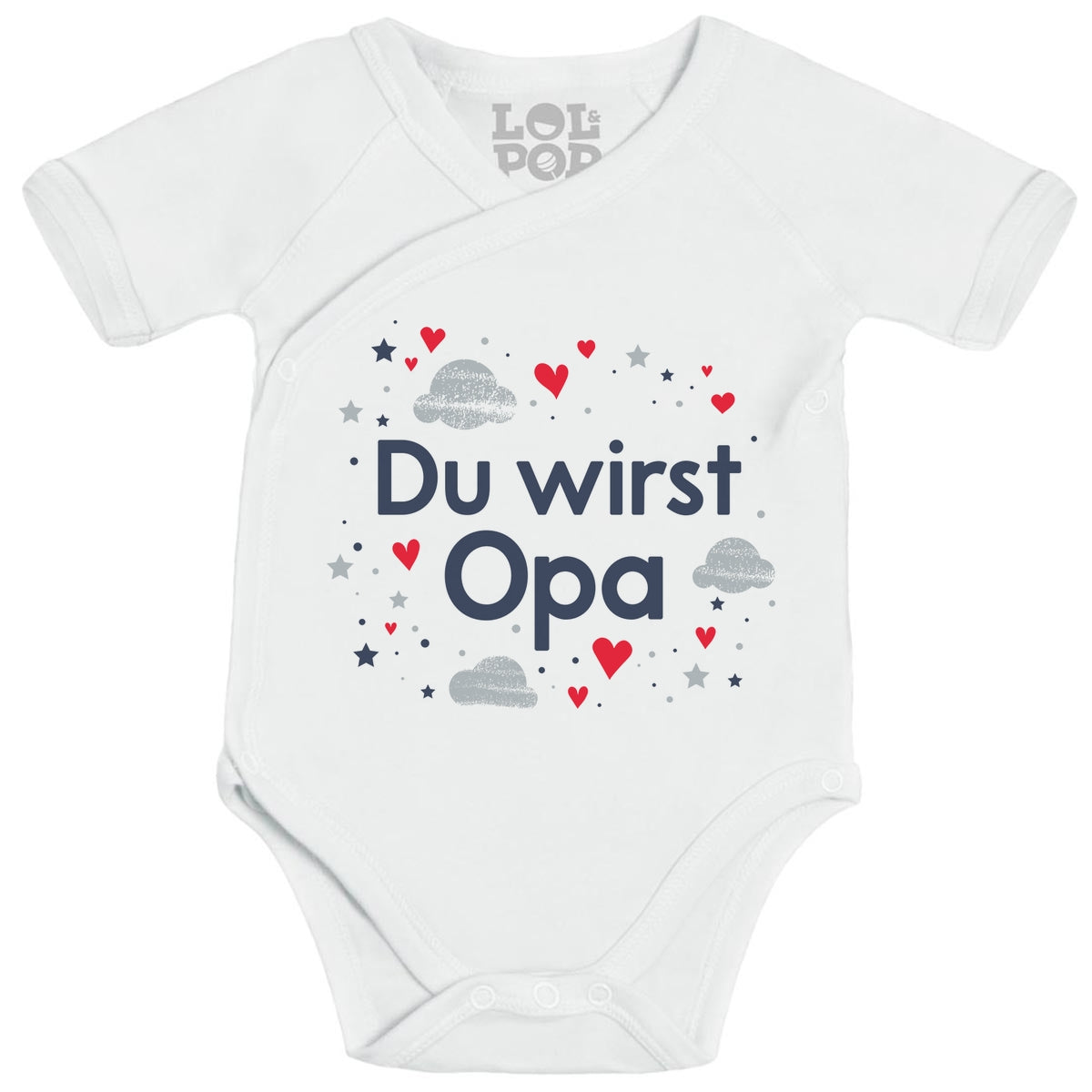 Du wirst Opa - Ankündigung Geschenk Großvater Wickelbody