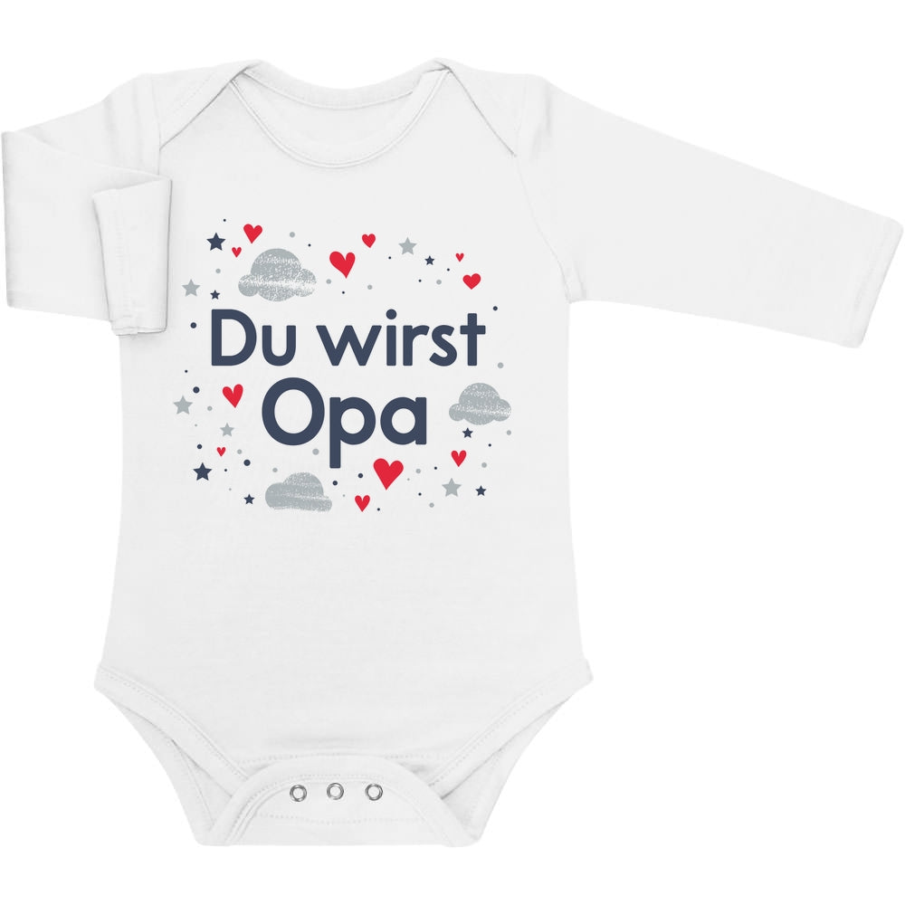 Du wirst Opa - Ankündigung Geschenk Großvater Baby Langarm Body