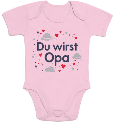 Du wirst Opa - Ankündigung Geschenk Großvater Baby Body Kurzarm-Body