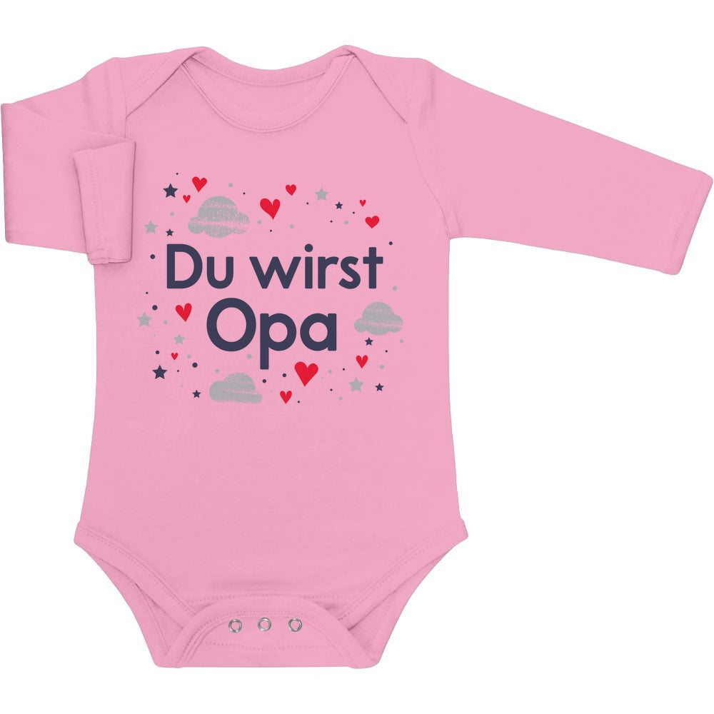 Du wirst Opa - Ankündigung Geschenk Großvater Baby Langarm Body