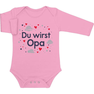 Du wirst Opa - Ankündigung Geschenk Großvater Baby Langarm Body