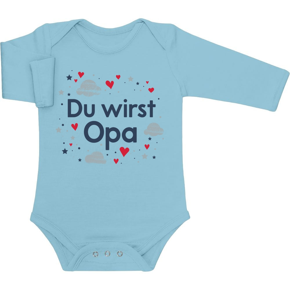 Du wirst Opa - Ankündigung Geschenk Großvater Baby Langarm Body