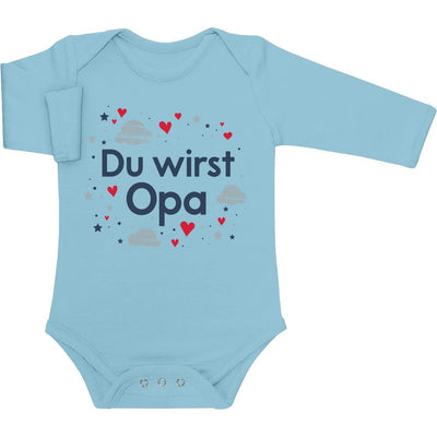 Du wirst Opa - Ankündigung Geschenk Großvater Baby Langarm Body