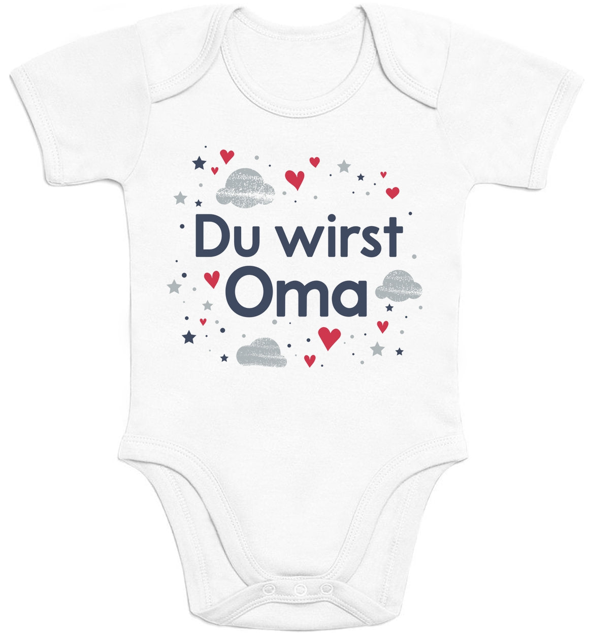 Du wirst Oma - Ankündigung Geschenk Großmutter Baby Body Kurzarm-Body