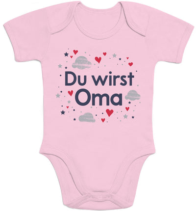 Du wirst Oma - Ankündigung Geschenk Großmutter Baby Body Kurzarm-Body