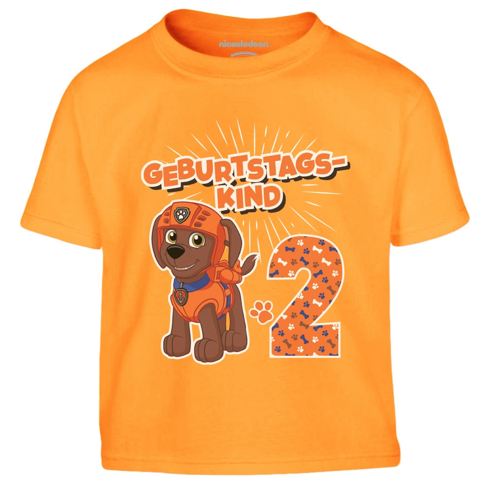 Geburtstagskind 2 Jahre Geburtstag Zuma Geschenk Kinder Jungen T-Shirt