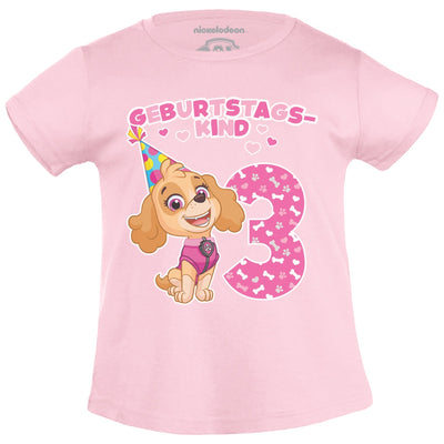 Geburtstagskind 3 Jahre Geburtstag Skye Geschenk Mädchen T-Shirt