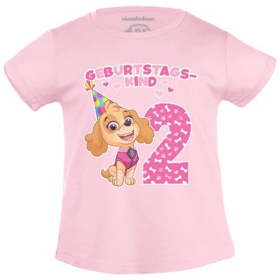 Geburtstagskind 2 Jahre Geburtstag Skye Geschenk Mädchen T-Shirt