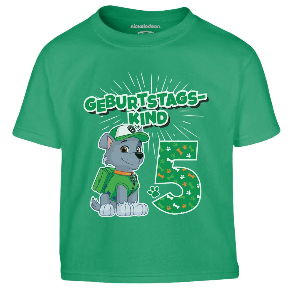 Geburtstagskind 5 Jahre Geburtstag Rocky Geschenk Kinder Jungen T-Shirt