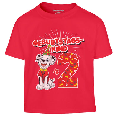 Geburtstagskind 2 Jahre Geburtstag Marshall Geschenk Kinder Jungen T-Shirt