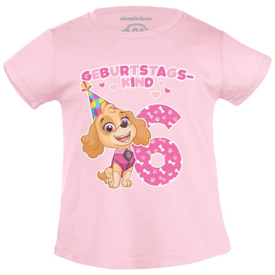 Geburtstagskind 6 Jahre Geburtstag Skye Geschenk Mädchen T-Shirt
