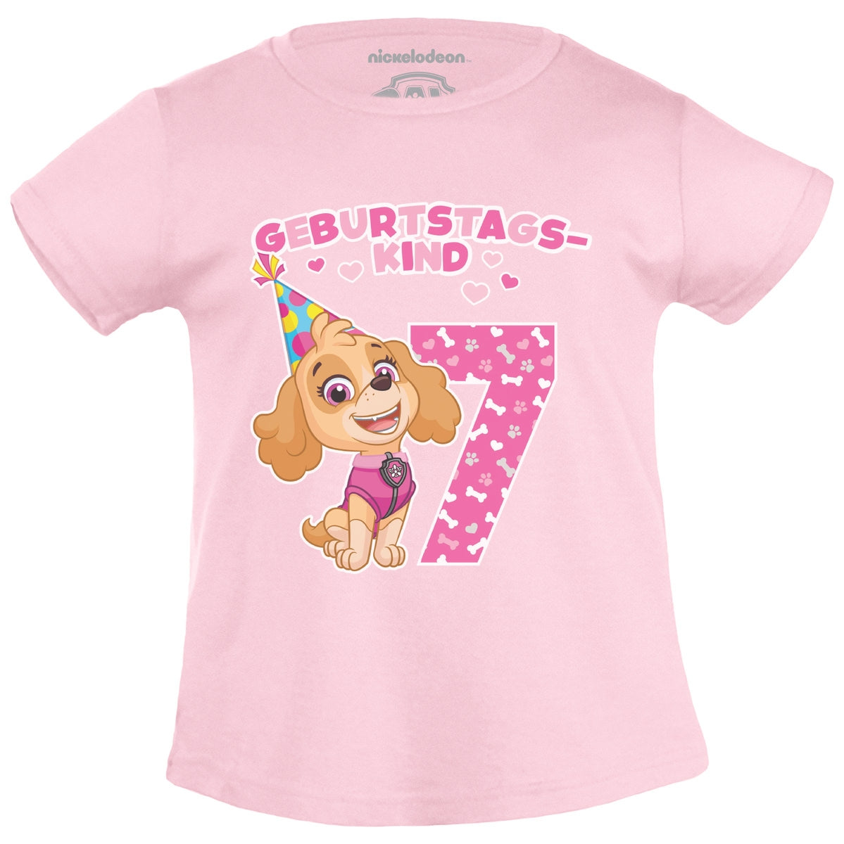 Geburtstagskind 7 Jahre Geburtstag Skye Geschenk Mädchen T-Shirt