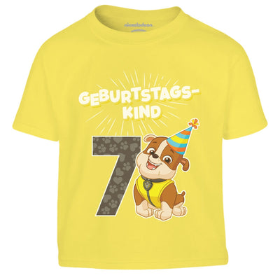 Geburtstagskind 7 Jahre Geburtstag Rubble Geschenk Kinder Jungen T-Shirt