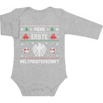 Weihnachts WM - Meine erste Weltmeisterschaft Baby Langarm Body