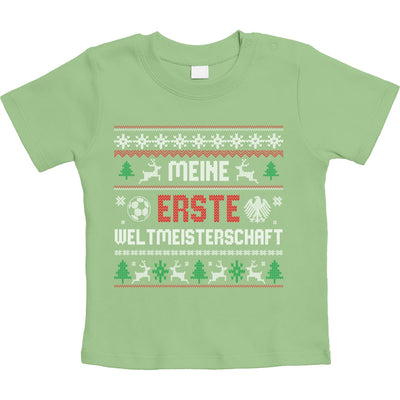 Meine erste Weltmeisterschaft Ugly Christmas Unisex Baby T-Shirt Gr. 66-93