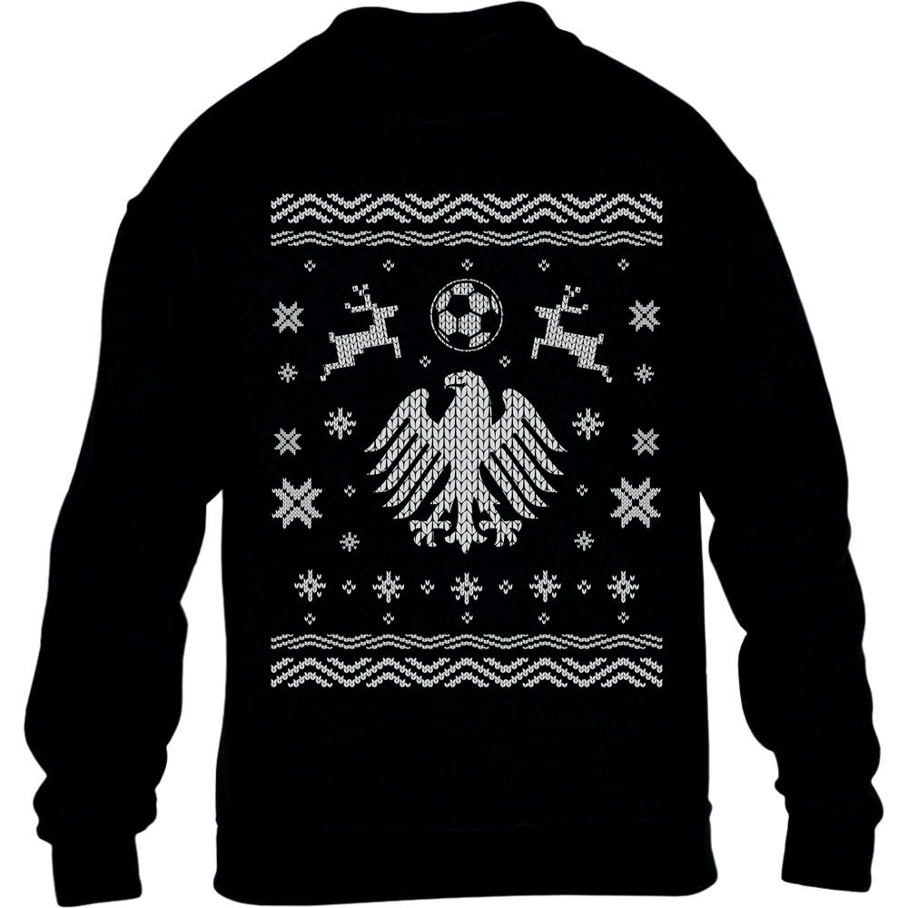 Weihnachten Fußball WM Deutschland Adler Kinder Pullover Sweatshirt