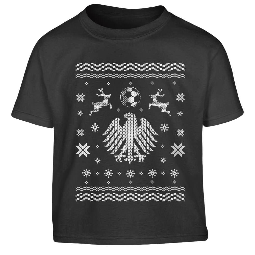 Weihnachten Fußball WM Deutschland Adler Kinder Jungen T-Shirt