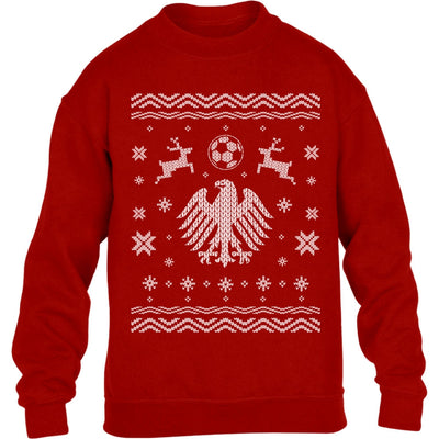 Weihnachten Fußball WM Deutschland Adler Kinder Pullover Sweatshirt