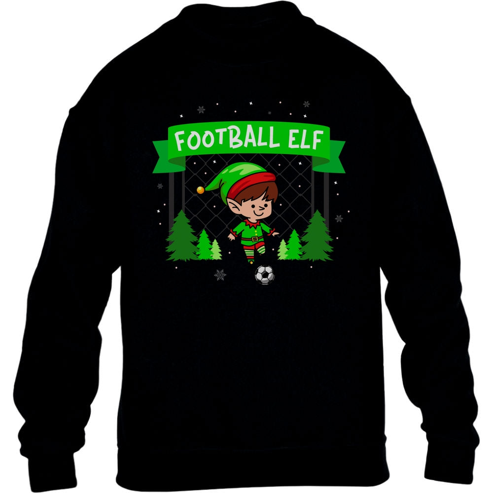 Ugly Christmas Football Elf Weihnachten Fussball WM Kinder Pullover Sweatshirt