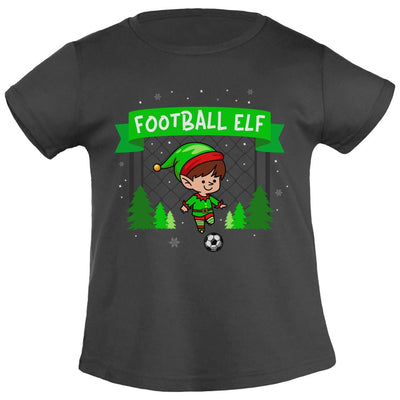 Ugly Christmas Football Elf Weihnachten Fussball Mädchen T-Shirt