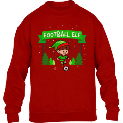 Ugly Christmas Football Elf Weihnachten Fussball WM Kinder Pullover Sweatshirt