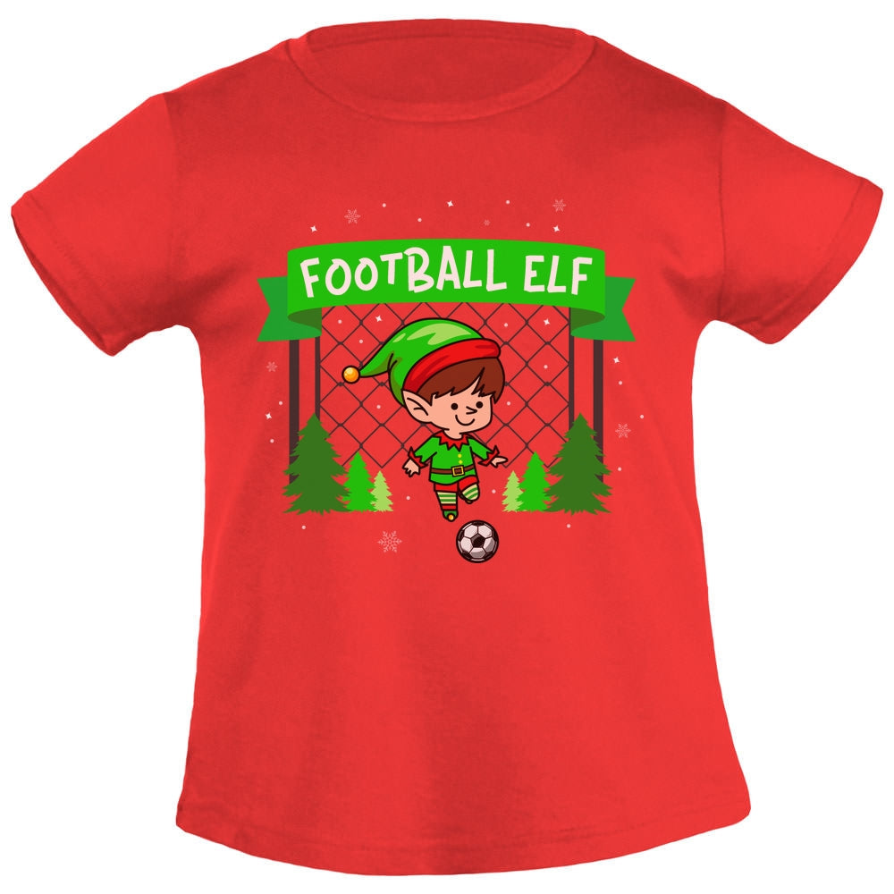 Ugly Christmas Football Elf Weihnachten Fussball WM Mädchen T-Shirt