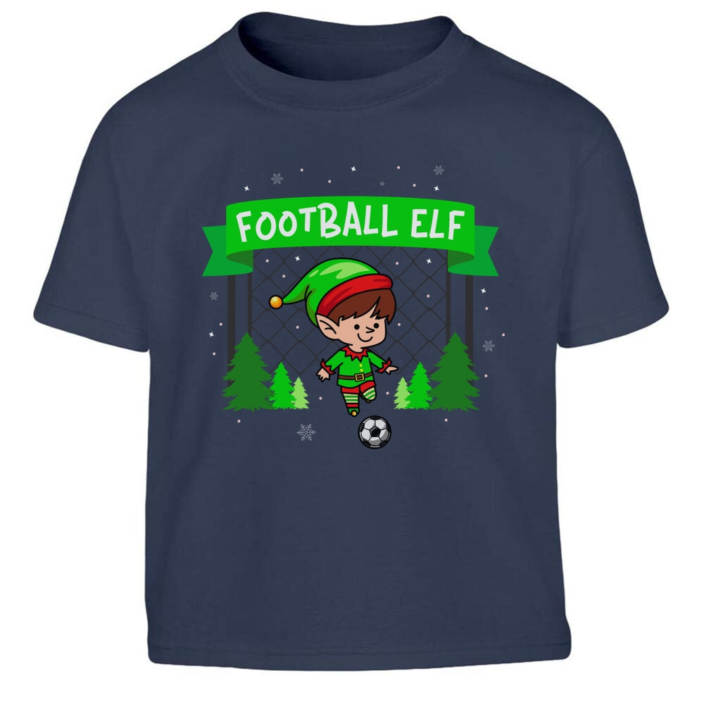 Ugly Christmas Football Elf Weihnachten Fussball WM Kinder Jungen T-Shirt