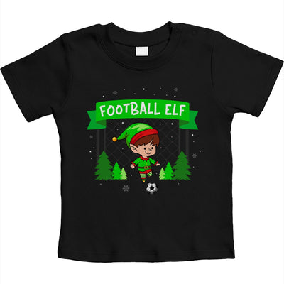 Ugly Christmas Football Elf Weihnachten Fussball Unisex Baby T-Shirt Gr. 66-93