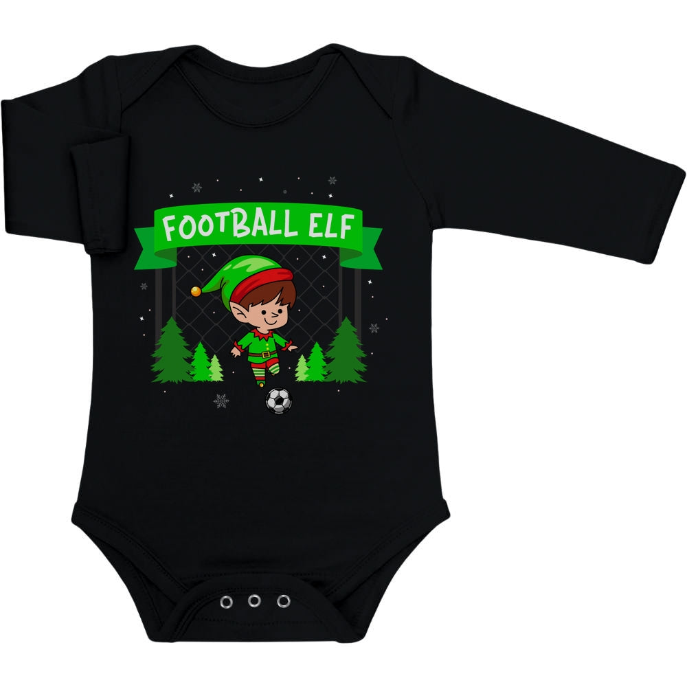 Ugly Christmas Football Elf Weihnachten Fussball Baby Langarm Body