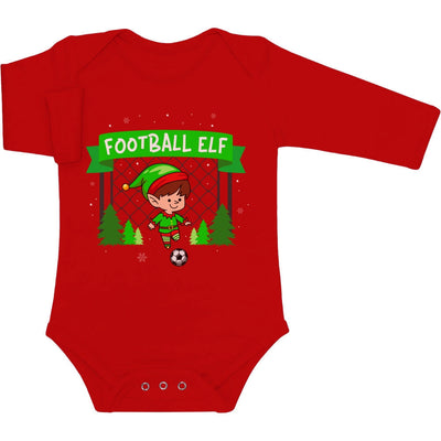 Ugly Christmas Football Elf Weihnachten Fussball Baby Langarm Body