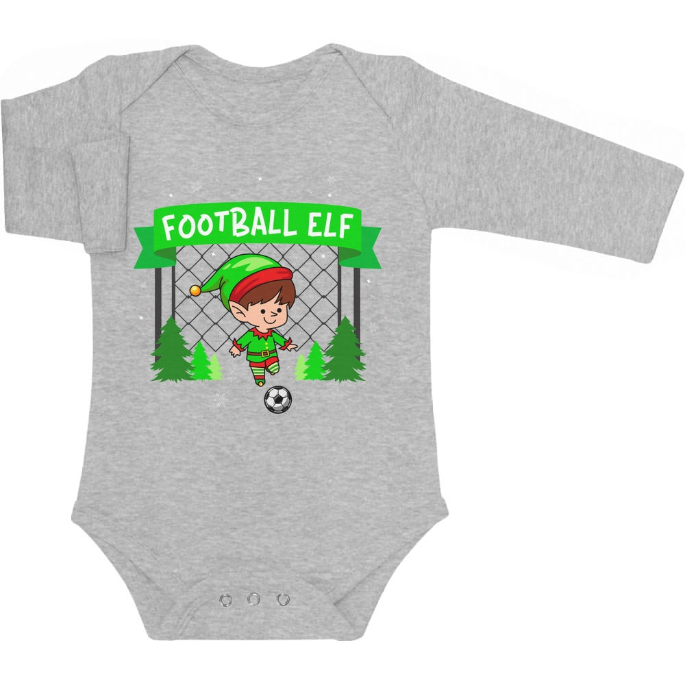 Ugly Christmas Football Elf Weihnachten Fussball Baby Langarm Body