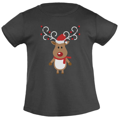 Süßes Baby Rentier Reindeer Weihnachtsshirt Christmas Mädchen T-Shirt