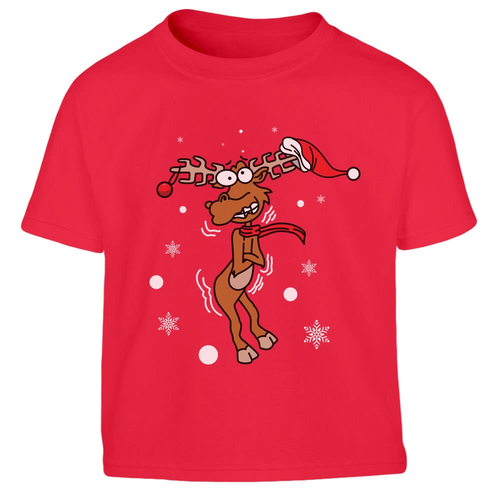 Freezing Rudolf Rentier Reindeer Weihnachtsshirt Christmas Kinder Jungen T-Shirt