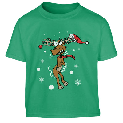 Freezing Rudolf Rentier Reindeer Weihnachtsshirt Christmas Kinder Jungen T-Shirt