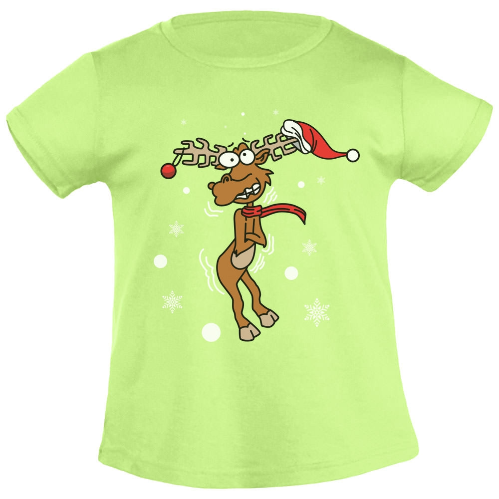 Freezing Rudolf Rentier Reindeer Weihnachtsshirt Christmas Mädchen T-Shirt