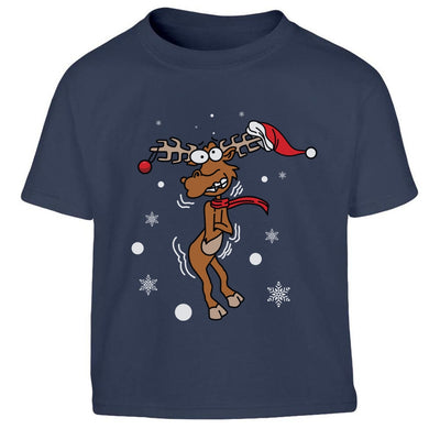 Freezing Rudolf Rentier Reindeer Weihnachtsshirt Christmas Kinder Jungen T-Shirt