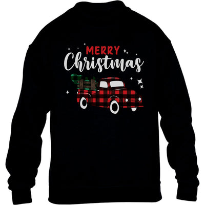 Merry Christmas Weihnachtstruck Weihnachtspullover Kinder Pullover Sweatshirt