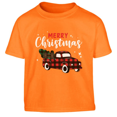 Merry Christmas Weihnachtsoutfit Weihnachtstruck Kinder Jungen T-Shirt