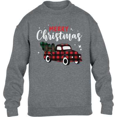 Merry Christmas Weihnachtstruck Weihnachtspullover Kinder Pullover Sweatshirt