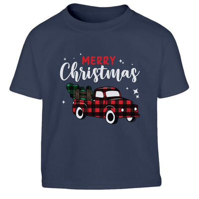 Merry Christmas Weihnachtsoutfit Weihnachtstruck Kinder Jungen T-Shirt