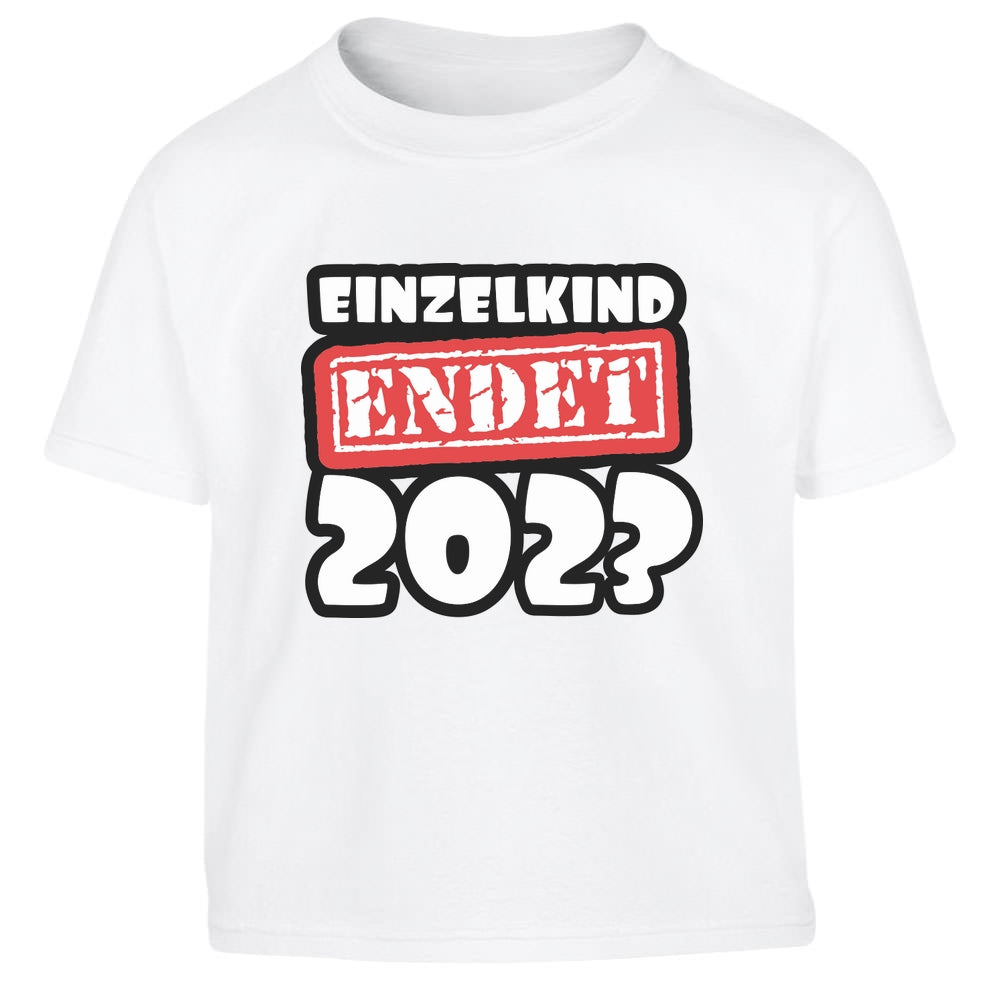 Einzelkind endet 2023 Geschwister Geschenk Großer Bruder Kinder Jungen T-Shirt