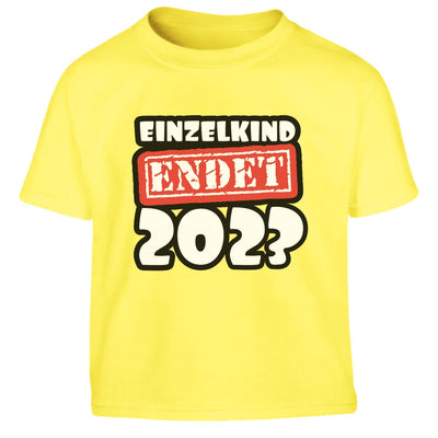 Einzelkind endet 2023 Geschwister Geschenk Großer Bruder Kinder Jungen T-Shirt