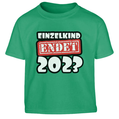 Einzelkind endet 2023 Geschwister Geschenk Großer Bruder Kinder Jungen T-Shirt